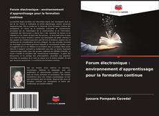 Copertina di Forum électronique : environnement d'apprentissage pour la formation continue