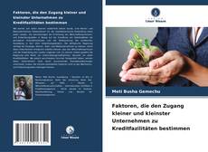 Buchcover von Faktoren, die den Zugang kleiner und kleinster Unternehmen zu Kreditfazilitäten bestimmen