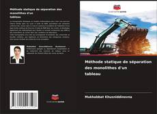 Méthode statique de séparation des monolithes d'un tableau的封面