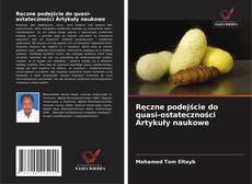 Capa do livro de Ręczne podejście do quasi-ostateczności Artykuły naukowe 