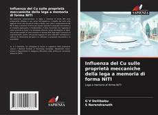 Capa do livro de Influenza del Cu sulle proprietà meccaniche della lega a memoria di forma NITI 