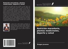Обложка Nutrición macedonia, plantas medicinales, deporte y salud