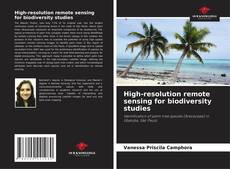 Buchcover von High-resolution remote sensing for biodiversity studies