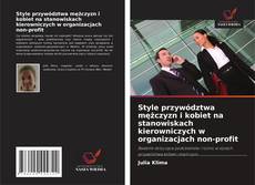 Couverture de Style przywództwa mężczyzn i kobiet na stanowiskach kierowniczych w organizacjach non-profit