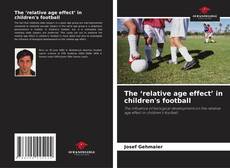 Capa do livro de The ‘relative age effect’ in children's football 