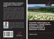 Copertina di Czynniki wpływające na promocję i rozwój mikro-, małych i średnich przedsiębiorstw w Nekemte w Etiopii