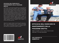 Capa do livro de EFFICACIA DELL'ESERCIZIO DI MANTENIMENTO DELLA POSIZIONE ERETTA: 
