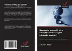 Copertina di Nauczanie geografii jako narzędzie wzmacniające edukację wartości