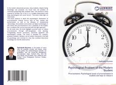 Copertina di Psychological Problem of the Modern Student