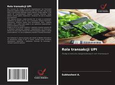 Bookcover of Rola transakcji UPI
