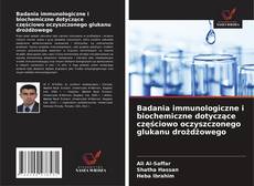 Buchcover von Badania immunologiczne i biochemiczne dotyczące częściowo oczyszczonego glukanu drożdżowego