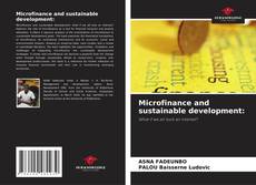 Couverture de Microfinance and sustainable development: