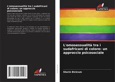 Bookcover of L'omosessualità tra i sudafricani di colore: un approccio psicosociale