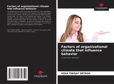 Couverture de Factors of organizational climate that influence behavior