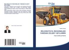 MЕLIОRАTSIYA MАSHINАLАRI FANIDAN USLUBIY QO’LLANMA kitap kapağı