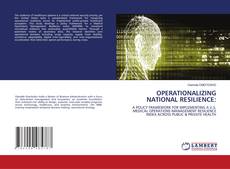 Capa do livro de OPERATIONALIZING NATIONAL RESILIENCE: 