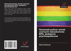 Portada del libro de Homoseksualizm wśród czarnych mieszkańców RPA: podejście psychospołeczne
