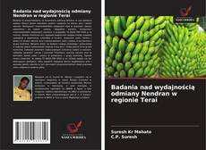 Capa do livro de Badania nad wydajnością odmiany Nendran w regionie Terai 