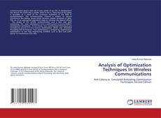 Capa do livro de Analysis of Optimization Techniques In Wireless Communications 