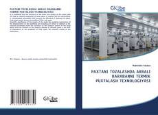 Buchcover von PAXTANI TOZALASHDA ARRALI BARABANNI TERMIK PUXTALASH TEXNOLOGIYASI