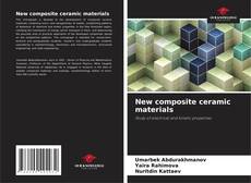 Bookcover of New composite ceramic materials