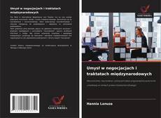 Обложка Umysł w negocjacjach i traktatach międzynarodowych