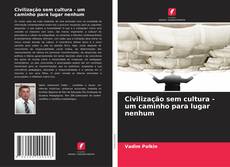 Civilização sem cultura - um caminho para lugar nenhum的封面