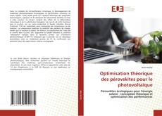Capa do livro de Optimisation théorique des pérovskites pour le photovoltaïque 