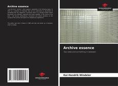 Couverture de Archive essence