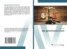 Buchcover von Der gemeinsame Irrtum