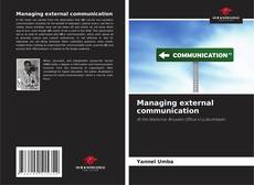 Buchcover von Managing external communication