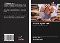 Capa do livro de Parole e persone 