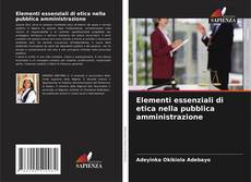 Capa do livro de Elementi essenziali di etica nella pubblica amministrazione 