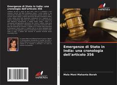 Buchcover von Emergenze di Stato in India: una cronologia dell'articolo 356
