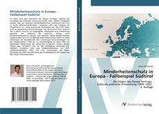 Buchcover von Minderheitenschutz in Europa - Fallbeispiel Südtirol
