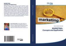 MARKETING: Concepts and Application的封面