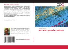 Portada del libro de Max Aub: poesía y novela