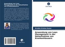 Capa do livro de Anwendung von Lean Management in der Notaufnahme von Krankenhäusern 