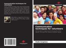 Capa do livro de Communication techniques for volunteers 