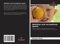 Nutrition and recreational sports kitap kapağı