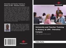 Обложка University and Teacher Training in History at UPE - Petrolina Campus