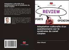 Couverture de Adaptation culturelle d'un questionnaire sur le syndrome du canal carpien