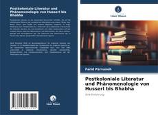 Bookcover of Postkoloniale Literatur und Phänomenologie von Husserl bis Bhabha