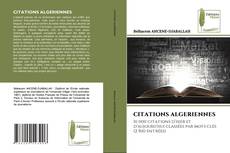 Copertina di CITATIONS ALGERIENNES