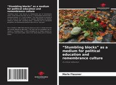 Portada del libro de “Stumbling blocks” as a medium for political education and remembrance culture