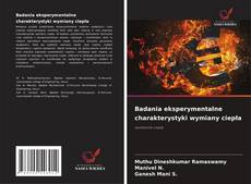 Couverture de Badania eksperymentalne charakterystyki wymiany ciepła