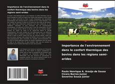 Обложка Importance de l'environnement dans le confort thermique des bovins dans les régions semi-arides