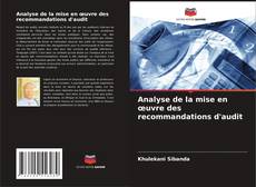 Couverture de Analyse de la mise en œuvre des recommandations d'audit