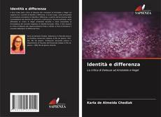 Couverture de Identità e differenza