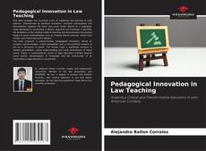 Couverture de Pedagogical Innovation in Law Teaching